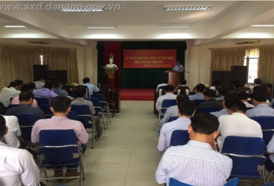 Sở Xây dựng thành phố Đà Nẵng đã tổ chức thi sát hạch cấp chứng chỉ hành nghề hoạt động xây dựng đợt I ngày 15 và 16 tháng 3 năm 2017